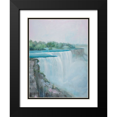 Niagara Falls River I Black Modern Wood Framed Art Print with Double Matting by Iafrate, Sandra