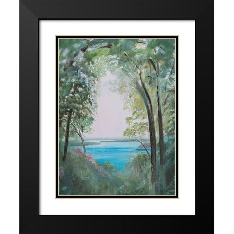 Niagara Falls River II Black Modern Wood Framed Art Print with Double Matting by Iafrate, Sandra