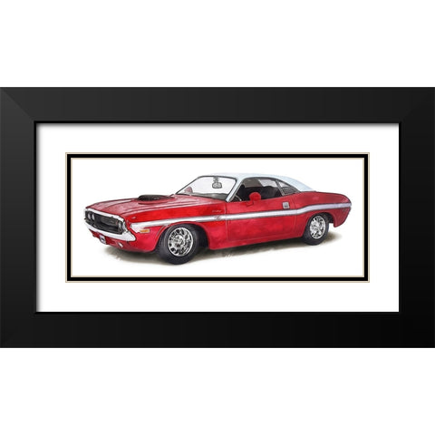Classic Car III Black Modern Wood Framed Art Print with Double Matting by Saunders, Alonzo