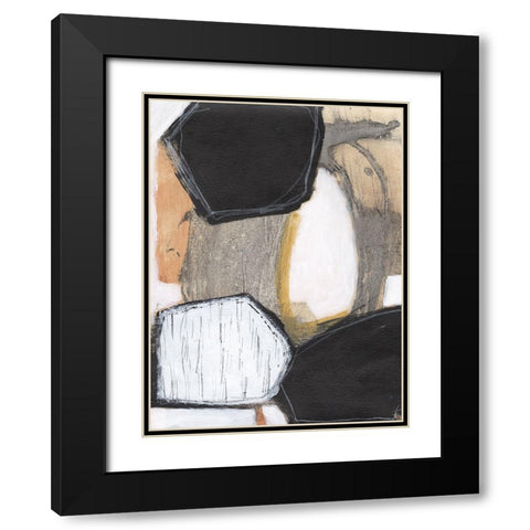 Bold Impressions I Black Modern Wood Framed Art Print with Double Matting by Fuchs, Jodi