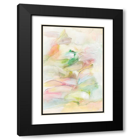 Colorful Coalescence I Black Modern Wood Framed Art Print with Double Matting by Fuchs, Jodi