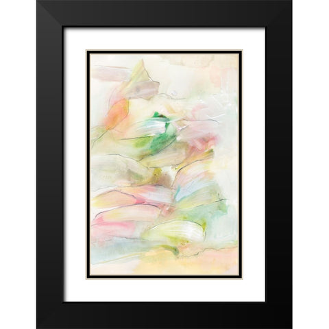 Colorful Coalescence I Black Modern Wood Framed Art Print with Double Matting by Fuchs, Jodi