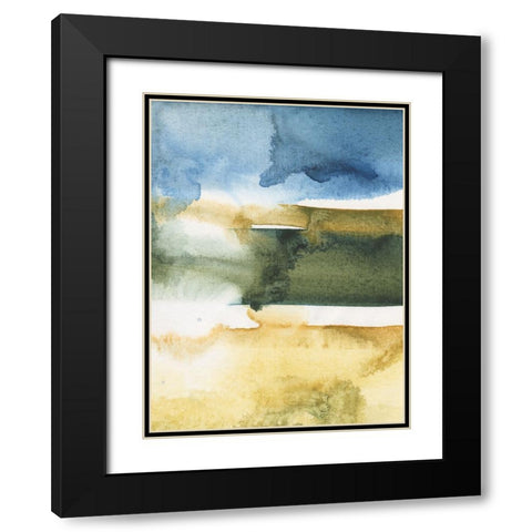 Arriving Ashore I Black Modern Wood Framed Art Print with Double Matting by Combs, Joyce