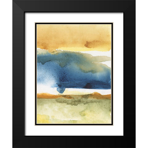 Arriving Ashore III Black Modern Wood Framed Art Print with Double Matting by Combs, Joyce