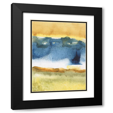 Arriving Ashore IV Black Modern Wood Framed Art Print with Double Matting by Combs, Joyce