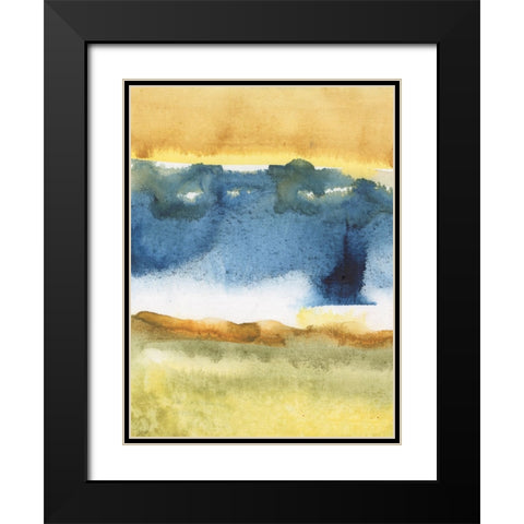 Arriving Ashore IV Black Modern Wood Framed Art Print with Double Matting by Combs, Joyce