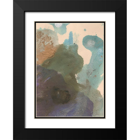 Soft Emotions II Black Modern Wood Framed Art Print with Double Matting by Combs, Joyce
