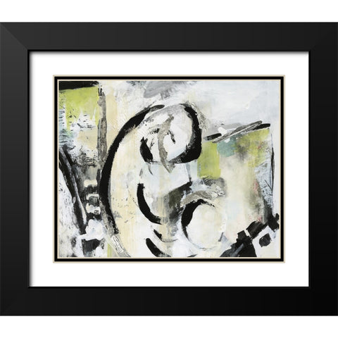 Creative Rhythms I Black Modern Wood Framed Art Print with Double Matting by Combs, Joyce