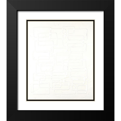 Quadratics I Black Modern Wood Framed Art Print with Double Matting by Willett, Michael