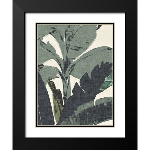 Retro Miami Palms I Black Modern Wood Framed Art Print with Double Matting by Parker, Jennifer Paxton