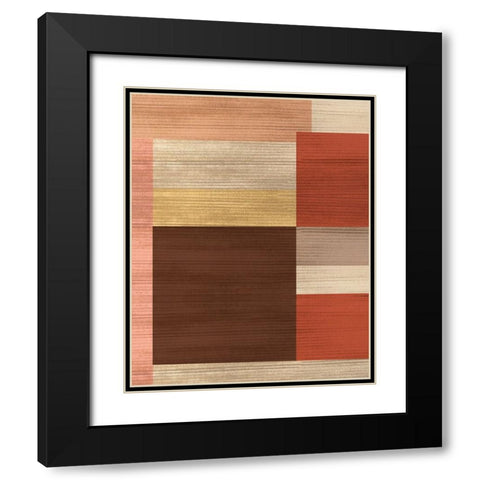 Kilter I Black Modern Wood Framed Art Print with Double Matting by Wang, Melissa