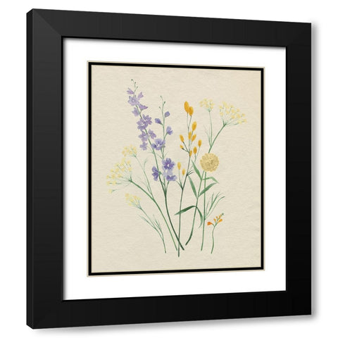 Eden Pressed II Black Modern Wood Framed Art Print with Double Matting by Popp, Grace