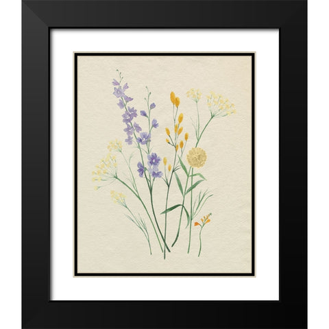 Eden Pressed II Black Modern Wood Framed Art Print with Double Matting by Popp, Grace