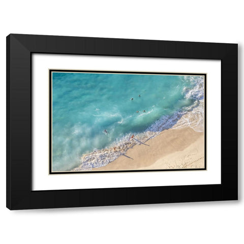 Nusa Penida Beach I Black Modern Wood Framed Art Print with Double Matting by Silver, Richard