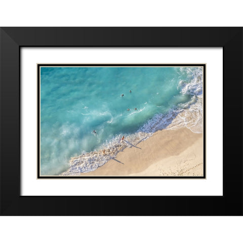 Nusa Penida Beach I Black Modern Wood Framed Art Print with Double Matting by Silver, Richard