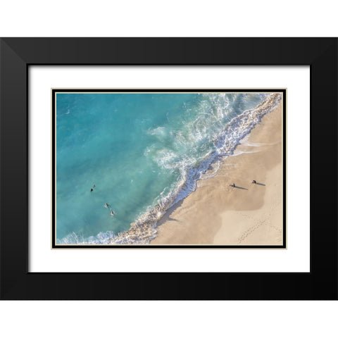 Nusa Penida Beach II Black Modern Wood Framed Art Print with Double Matting by Silver, Richard