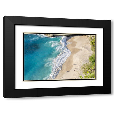 Nusa Penida Beach IV Black Modern Wood Framed Art Print with Double Matting by Silver, Richard