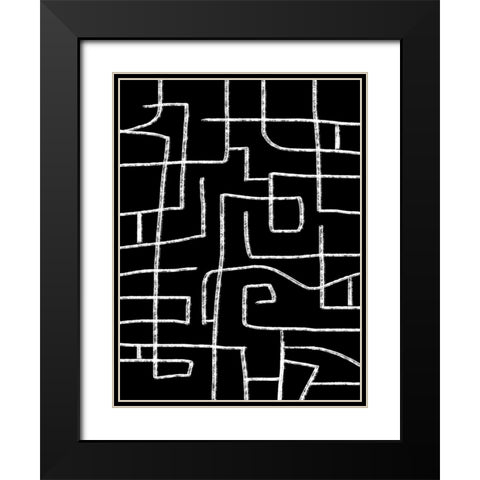 This is Where I Leave You III Black Modern Wood Framed Art Print with Double Matting by Schlotzhauer, Jim