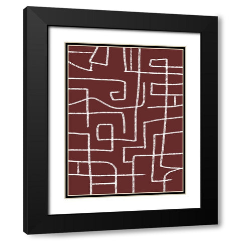 This is Where I Leave You IV Black Modern Wood Framed Art Print with Double Matting by Schlotzhauer, Jim