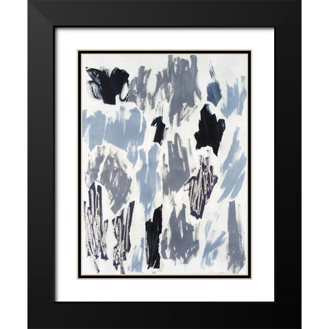 UV Waves I Black Modern Wood Framed Art Print with Double Matting by Lam, Vanna