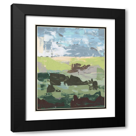 Dream Field I Black Modern Wood Framed Art Print with Double Matting by Moore, Regina