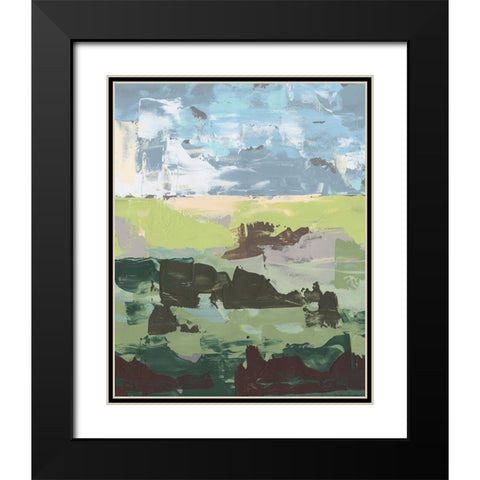 Dream Field I Black Modern Wood Framed Art Print with Double Matting by Moore, Regina