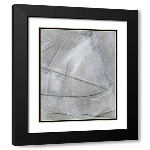 Aluminum I Black Modern Wood Framed Art Print with Double Matting by Moore, Regina