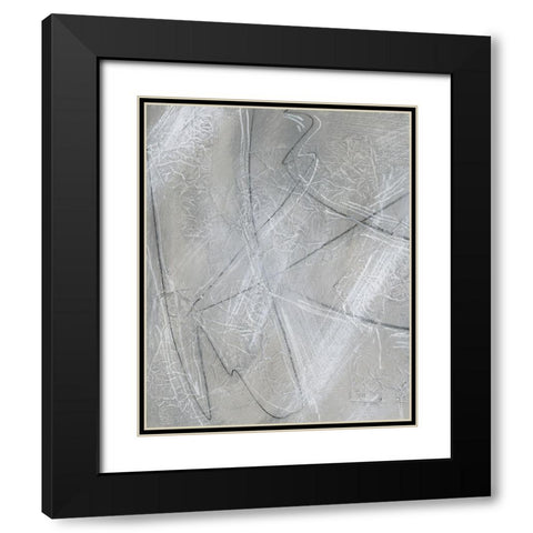 Aluminum II Black Modern Wood Framed Art Print with Double Matting by Moore, Regina