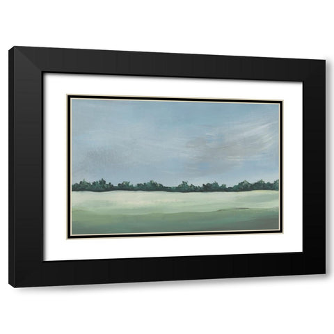 Pastoralis I Black Modern Wood Framed Art Print with Double Matting by Moore, Regina