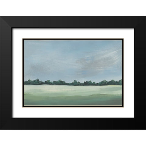 Pastoralis I Black Modern Wood Framed Art Print with Double Matting by Moore, Regina