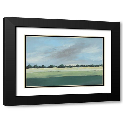 Pastoralis II Black Modern Wood Framed Art Print with Double Matting by Moore, Regina