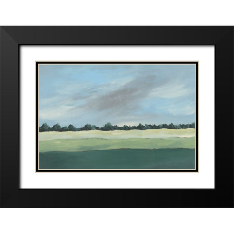 Pastoralis II Black Modern Wood Framed Art Print with Double Matting by Moore, Regina