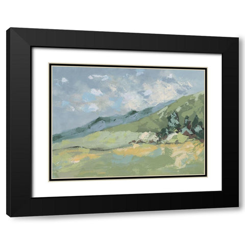 Lozana Landscape I Black Modern Wood Framed Art Print with Double Matting by Moore, Regina