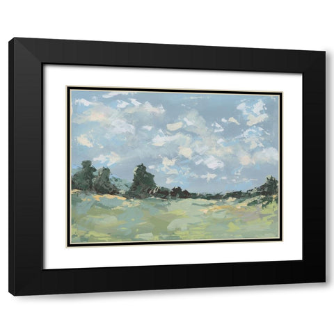 Lozana Landscape II Black Modern Wood Framed Art Print with Double Matting by Moore, Regina