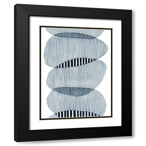 Thick and Thin I Black Modern Wood Framed Art Print with Double Matting by Galapon, Nikki