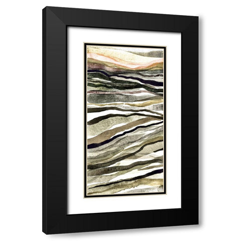 Waterscapes II Black Modern Wood Framed Art Print with Double Matting by Galapon, Nikki
