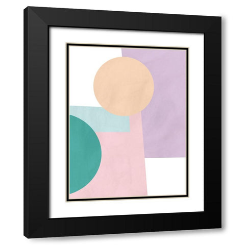 Paper Daydream I Black Modern Wood Framed Art Print with Double Matting by Vess, June Erica