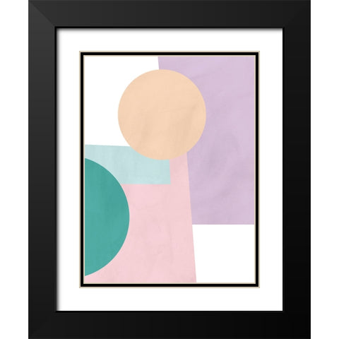 Paper Daydream I Black Modern Wood Framed Art Print with Double Matting by Vess, June Erica