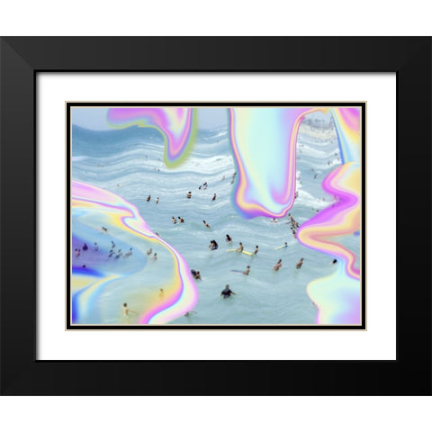 Summer Heatwave I Black Modern Wood Framed Art Print with Double Matting by Barnes, Victoria