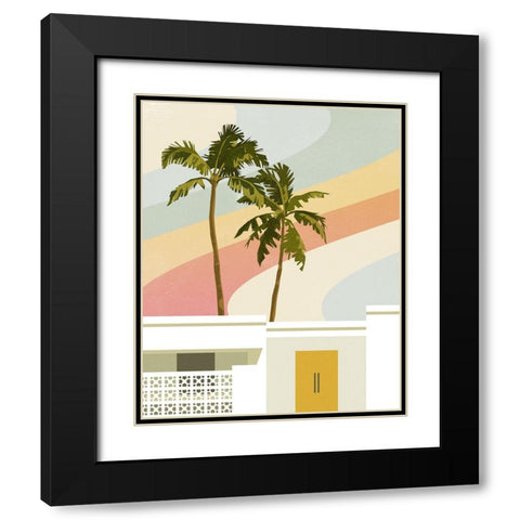 Palm Springs Paradise I Black Modern Wood Framed Art Print with Double Matting by Barnes, Victoria