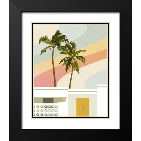 Palm Springs Paradise I Black Modern Wood Framed Art Print with Double Matting by Barnes, Victoria