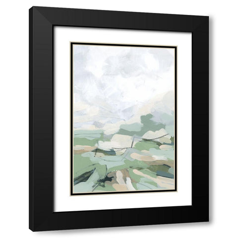 Snowcap Valley III Black Modern Wood Framed Art Print with Double Matting by Vess, June Erica