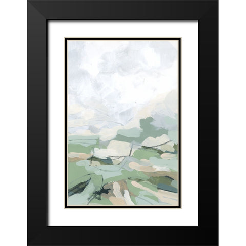 Snowcap Valley III Black Modern Wood Framed Art Print with Double Matting by Vess, June Erica