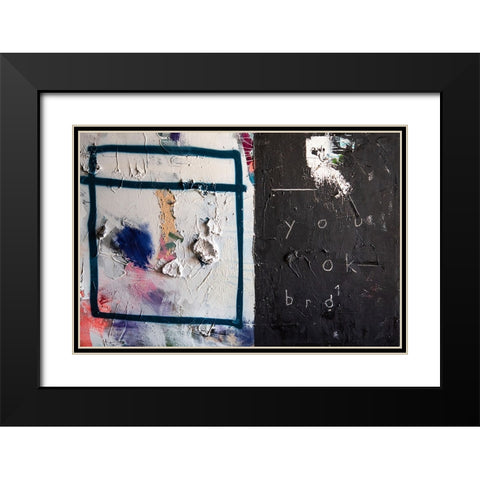 Being Ok II Black Modern Wood Framed Art Print with Double Matting by Youngstrom, Kent