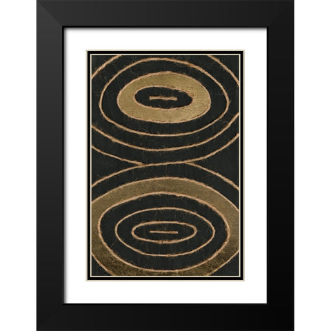 Linked In IV Black Modern Wood Framed Art Print with Double Matting by Saunders, Alonzo