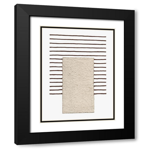 Monolithic  I Black Modern Wood Framed Art Print with Double Matting by Saunders, Alonzo