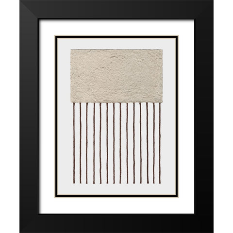 Monolithic  II Black Modern Wood Framed Art Print with Double Matting by Saunders, Alonzo