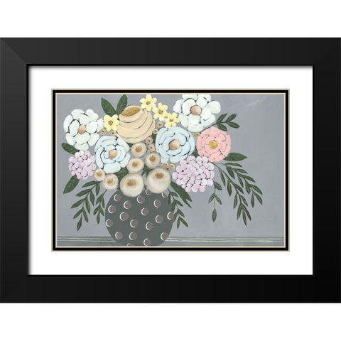 Venusta Flores II Black Modern Wood Framed Art Print with Double Matting by Moore, Regina
