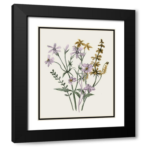 Honey Spring Wildflowers II Black Modern Wood Framed Art Print with Double Matting by Wang, Melissa