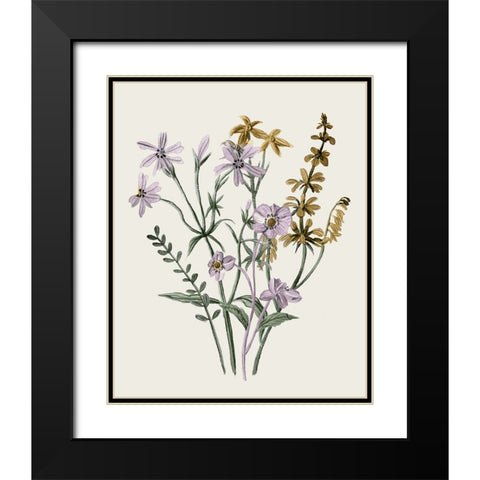 Honey Spring Wildflowers II Black Modern Wood Framed Art Print with Double Matting by Wang, Melissa